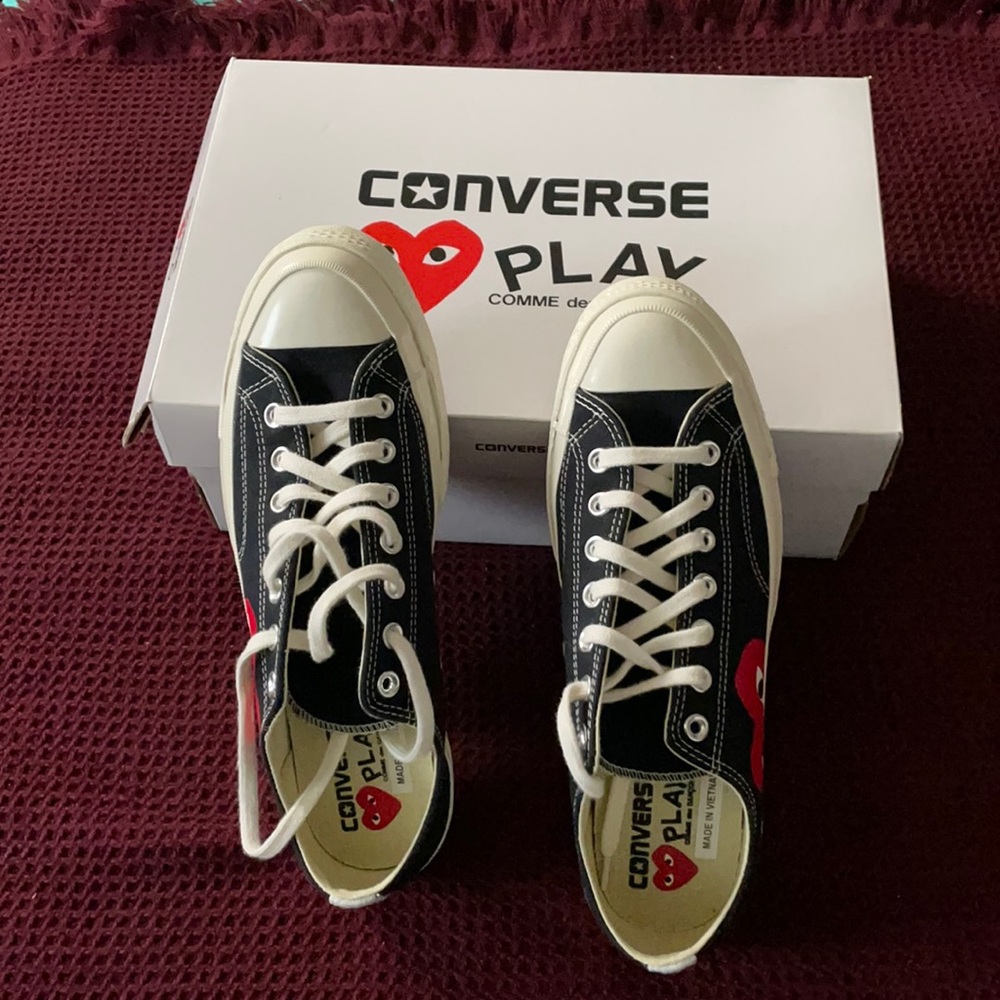 Blue converse Play Comme des Garçons